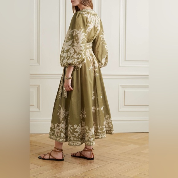 ZIMMERMANN Anneke Wrap Midi Dress - Picture 12 of 14